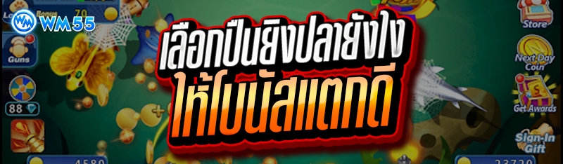 เลือกปืนยิงปลายังไง