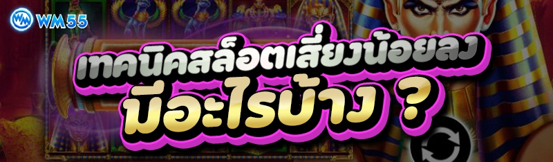 เทคนิคสล็อตเสี่ยงน้อยลง